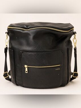 Fawn Design Original Black Convertible Diaper Bag